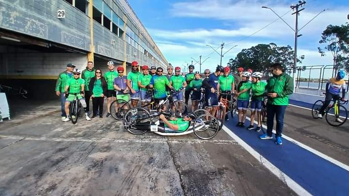 Imagem de um evento do grupo de ciclismo